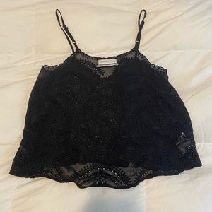 See through crop top